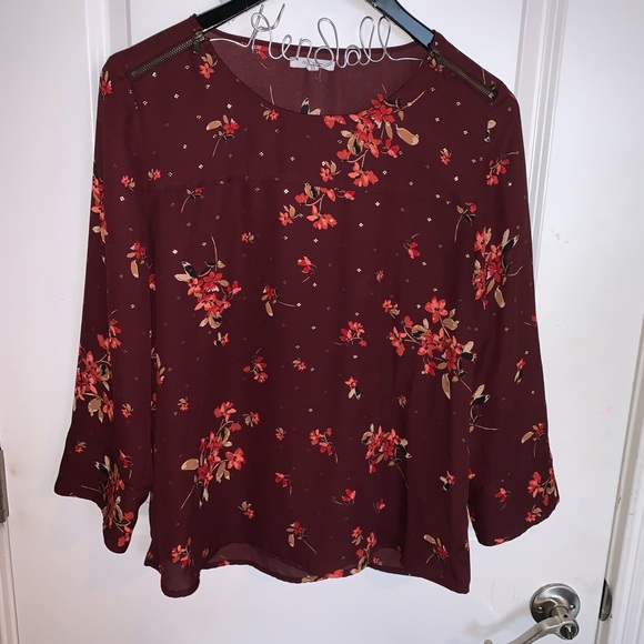 Burgundy blouse - Picture 1 of 4